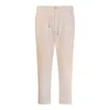 HERNO HERNO DRAWSTRING PLEATED TROUSERS