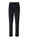 Herno Drawstring Resort Trousers In Blu