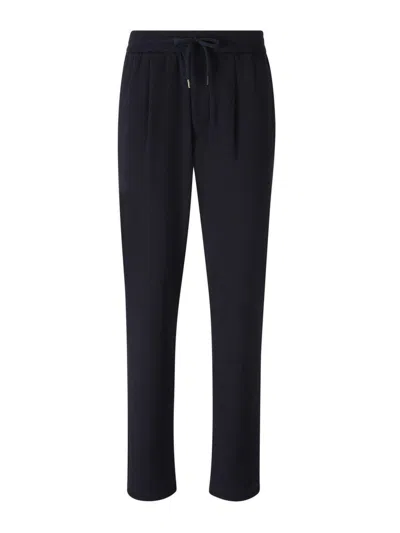 Herno Drawstring Resort Trousers In Navy