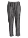 Herno Drawstring Ribbed Trousers In Gray