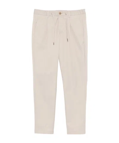 Herno Drawstring Ruched Casual Pants In Neutral