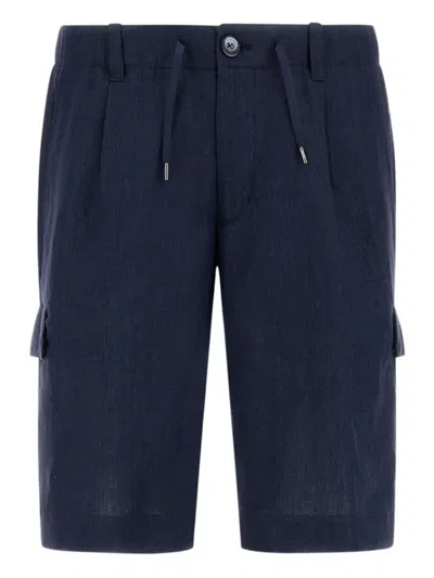 Herno Drawstring Shorts In Blue