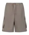 Herno Drawstring Shorts In Brown