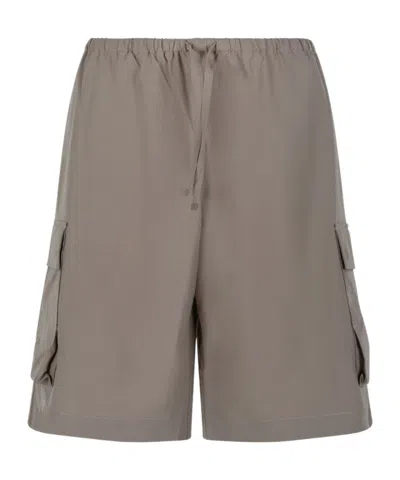 Herno Drawstring Shorts In Brown