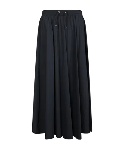 HERNO HERNO DRAWSTRING PLEAT DETAILED SKIRT