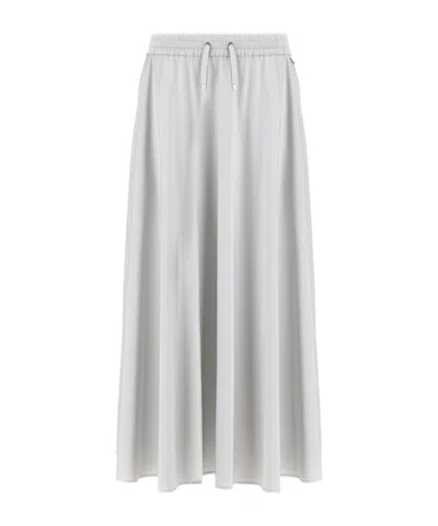 Herno Drawstring Skirt In Gray