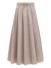 Herno Drawstring Skirt In Pink