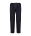Herno Drawstring Straight-leg Trousers In Black