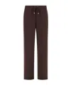 Herno Drawstring Straight Leg Trousers In Brown