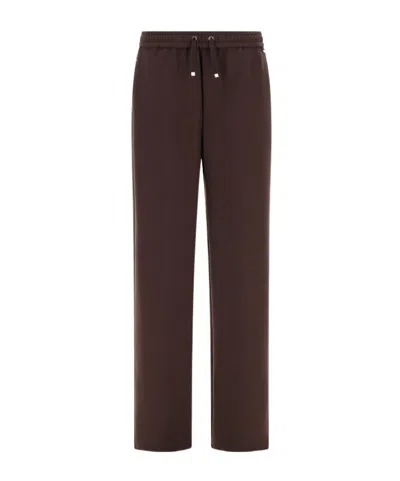 HERNO HERNO DRAWSTRING STRAIGHT LEG TROUSERS