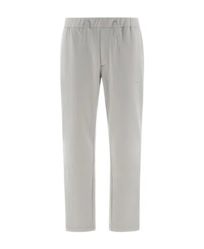 Herno Drawstring Straight-leg Trousers In Gray
