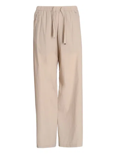 HERNO DRAWSTRING STRAIGHT-LEG TROUSERS
