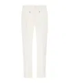 Herno Drawstring Straight Trousers In White