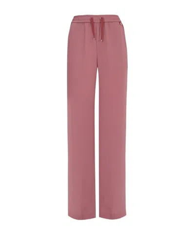 Herno Drawstring Straight-leg Pants In Pink