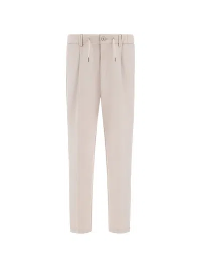 Herno Drawstring Straight-leg Trousers In Neutral