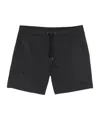 Herno Drawstring Black Polyamide Swim Shorts In Black