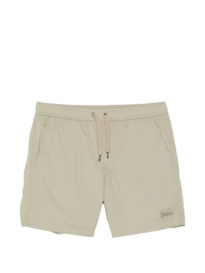 Herno Drawstring Swim Shorts In Neutral