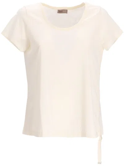 Herno Drawstring-tie T-shirt In Weiss