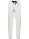 Herno Drawstring-tie Tapered Trousers In Grey