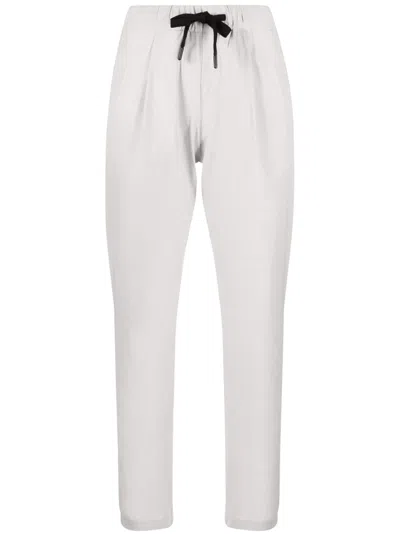 Herno Drawstring-tie Tapered Trousers In Grey