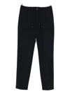 Herno Pleated Trousers With Drawstring In Black