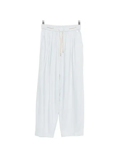 Herno Polyamide Elastane Drawstring-fastening Trousers In White