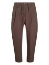 Herno Belt Loop Casual Pants In Brown