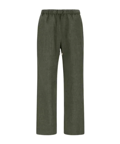 Herno Drawstring Trousers In Green