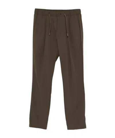 Herno Drawstring Trousers In Brown