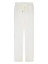 Herno Resort Trousers In Cotton Feel With Drawstring In Brown