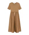 Herno Midi Dress With Panels And Tie Detail