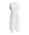 Herno Women's Panelled Midi Dress In White