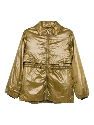 Herno Drawstring-waist Parka In Green