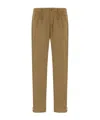 Herno Drawstring-waist Straight-leg Trousers In Brown