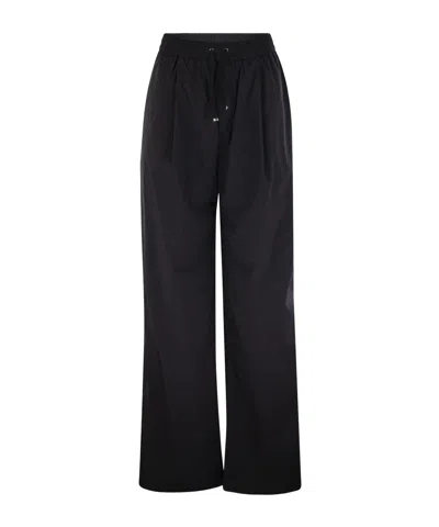 HERNO HERNO DRAWSTRING WIDE-LEG TROUSERS
