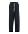 Herno Drawstring Wide-leg Pants In Blue