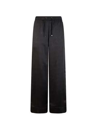 Herno Drawstring Polyamide Trousers In Black
