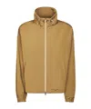Herno Drawstring Zip-up Jacket In Brown