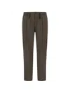 Herno Drawstring-detail Elasticated-waist Trousers In Brown