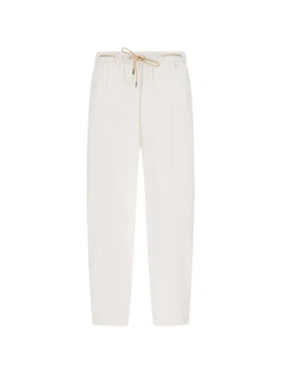 Herno Drawstring-detail Trousers In White