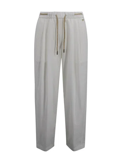Herno Drawstring-detail Trousers In White