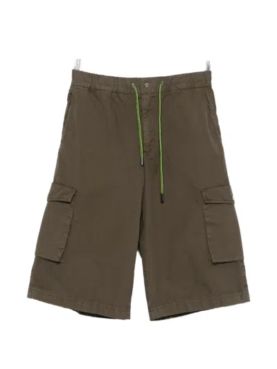Herno Drawstring-fastening Cargo Shorts In Green