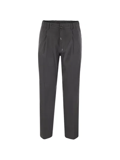 Herno Drawstring-fastening Trousers In Black