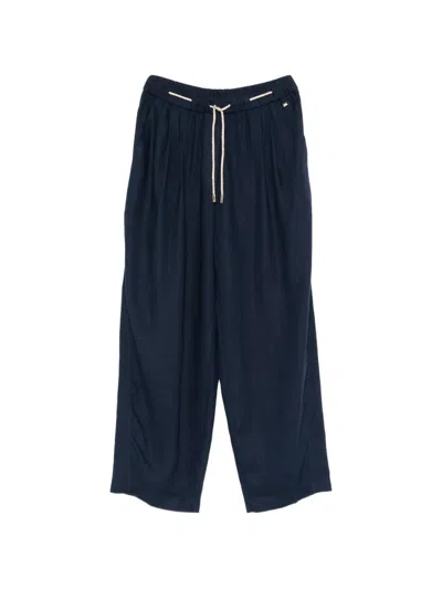 Herno Drawstring-fastening Trousers In Blue