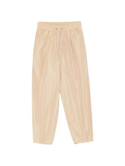 Herno Polyester Drawstring-fastening Trousers In Neutral