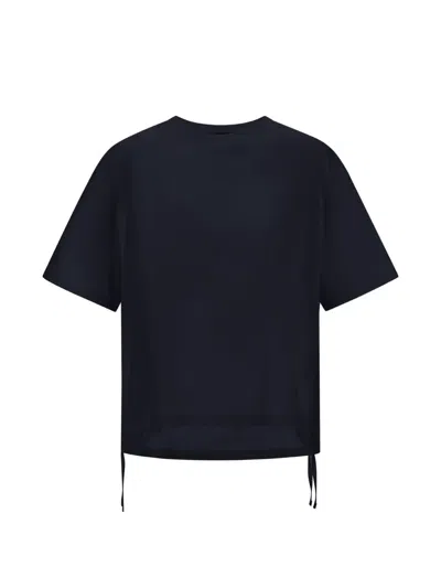 Herno Drawstring-hem T-shirt In Black