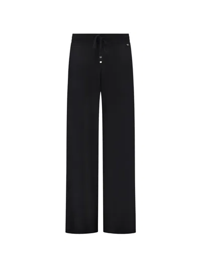 Herno Drawstring-waist Cashmere Trousers In Black