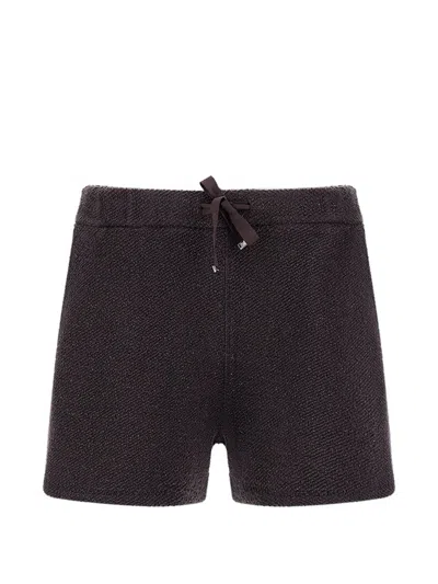 Herno Drawstring-waist Shorts In Brown