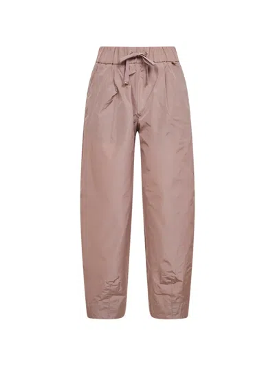 Herno Drawstring Tapered-leg Trousers In Pink