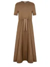 Herno Midi Dress With Panels And Tie Detail